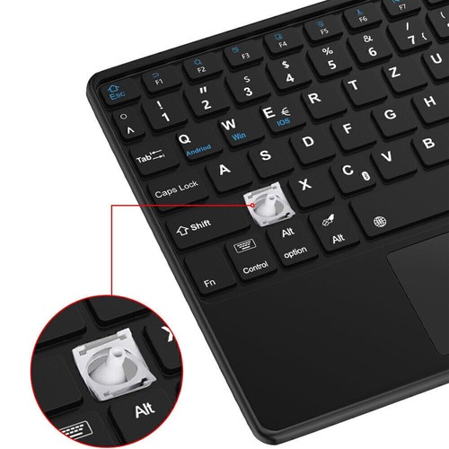 QWERTZ Bluetooth Tastatur Maus Kompatibel mit Android/Windows/iPad iOS Tablet DE - Bild 146 von 175