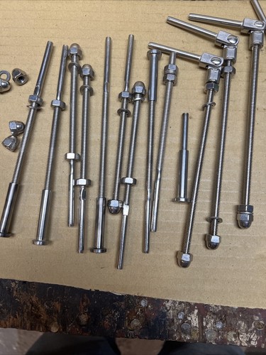 1/8" Cable T316 Stainless Steel Cable Railing Hardware Kit Fit Deck Stair Wood - Picture 3 of 4