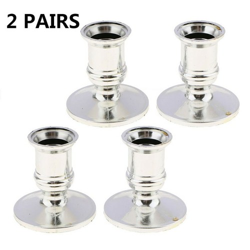 4x Single Straight Taper Candle Stick Holders Table Candles Party Decor - Picture 4 of 18