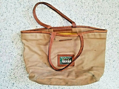 MASTER TEAM Tragetasche von NANNINI of Florence robuster SEESACK wie Leder Vintage - Bild 3 von 7