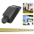 Black Roof Weatherproof Cable Entry Gland Box for Solar Panel Installation