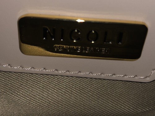 Nicoli Italy Carnaby Dome Satchel – Two-Tone Nude and Taupe Leather - Picture 14 of 22