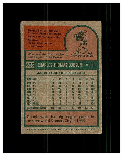 1975 TOPPS BASEBALL #441-659 YOU PICK SEE SCANS OF EVERY CARD NEW LISTING - Picture 333 of 377