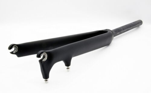 SwishTi Cyclocross Gravel E-Bike Cycling 3K Full Carbon Fork 700c 1-1/8" Matte - Picture 6 of 12