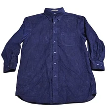 Daniel Cremieux Corduroy Button Down Shirt Long Sleeve Casual Top Mens M