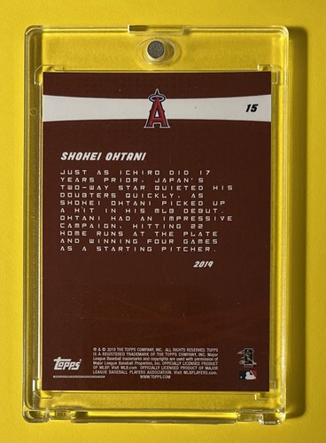 2019 Topps On Demand Ohtani & Ichiro Legacy Shohei Hits 22HR 2018 As Rookie /893 - Bild 2 von 3