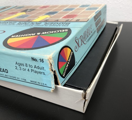 Vintage 1982 Scrabble Large Type Edition 1” x 1” Tiles ~Easier To Read! Classic! - Picture 10 of 16