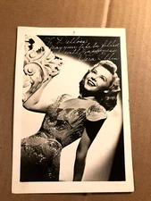 Vera-Ellen Rare Very Early Original Autographed Photo '40s On The Town