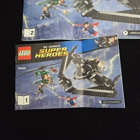 LEGO 76056 76046 DC Comic Super Heroes Batman Books 1 2 Instruction Manuals Only