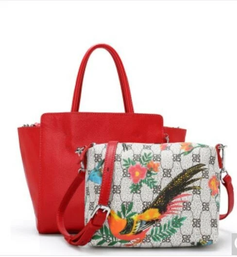 Original Hong Kong Cobo Blu Genuine Leather Handbag (Red u0026 Floral) - Brand  New | eBay