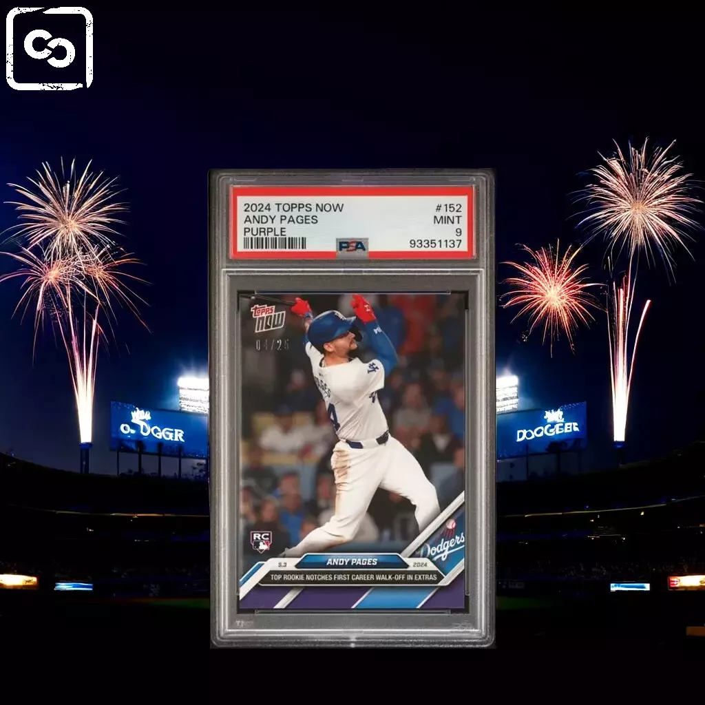 Andyページ 2024 TOPPS NOW Andy Pages Purple PSA 9 /25 | eBay