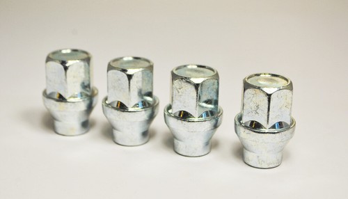 4 x M14 x 1,5, 19 mm Sechskant-Alufelgenmuttern mit 6 mm Schaft (Zink) - Bild 1 von 2