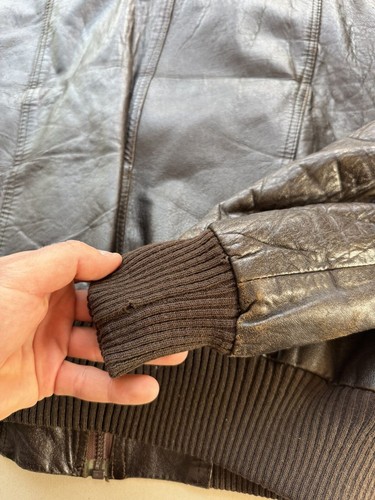 Vintage Brown Leather Jacket - Picture 11 of 12
