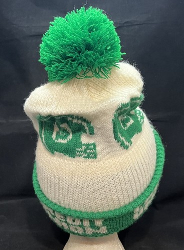 Vtg Saskatchewan Roughriders Hat Pom Beanie CFL Football Team Logo Toque Cap - Picture 8 of 10