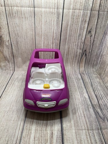Little People Fisher Price Musical Purple Car SUV Mini Van - Imagen 1 de 4