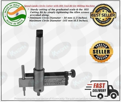New Speed Guide Circle Cutter with HSS Tool Bit for Milling Machine Hand Tools - Picture 2 of 30