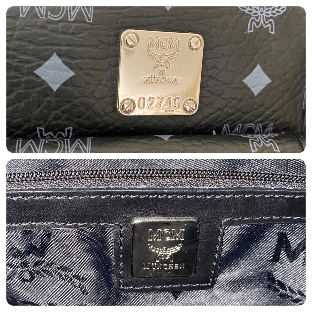 MCM Visetos Black Boston Bag 25cm | eBay MCM Visetos Black Boston Bag 25cm | eBay