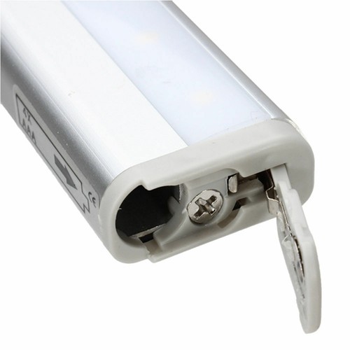 4x10 LED PIR Motion Sensor Detector Night Light Magnetic Strip Battery Operated - Picture 10 of 14