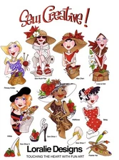 🌷Loralie Designs Machine Embroidery Sew Creative USB NEW