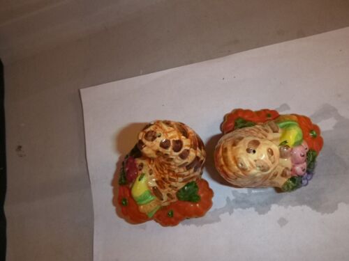 Thanksgiving Cornucopia Salt & Pepper Shakers W Stoppers - Bild 4 von 6