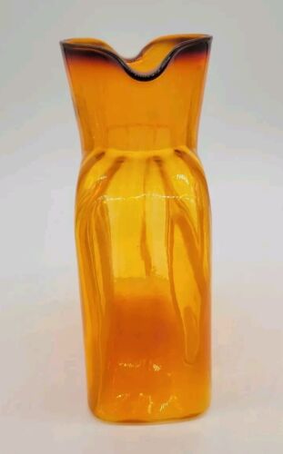 Blenko Dreamsicle Straight Optic 384 Water Bottle - Picture 2 of 7