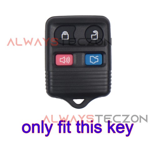 Leather Car Key Fob Cover Case for Ford Crown Victoria Focus Mustang Lincoln - Picture 2 of 5