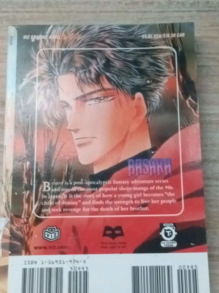 Basara 1 Manga Novela Gráfica Fantasía Romance Viz Acción Yumi Tamura Basara Foto 4 de 4