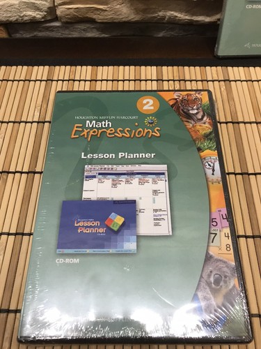 SET OF 3 MATH EXPRESSIONS LESSON PLANNER CD-ROMs Levels 1,2,3 Houghton New - Picture 4 of 8