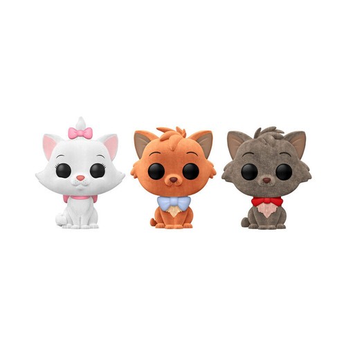 Pack 3 Funko Pop Disney Marie Toulouse Bertioz Aristogatos Flocked aristocats - Imagen 2 de 4