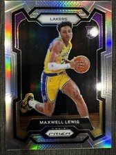 2023-24 Panini Prizm #143 Maxwell Lewis RC Silver Prizm LA LAKERS Basketball