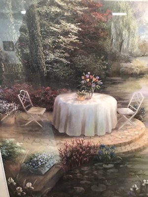 Vintage Art Print Water Lilies by Artist Vivian Flasch