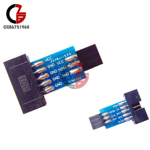 STK500 USBASP AVR Programmer Adapter Board USB 10Pin to 6Pin Adapter For Arduino - Picture 20 of 26