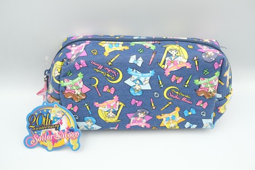 Sun Star Sailor Moon Pretty Guardian Denim Pencil Pen Makeup Case Pouch Japan - Picture 5 of 9
