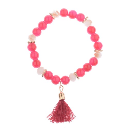 3Pcs Set Women Bohemian Multilayer Pearl Beaded Tassel Pendant Chain Bracelet - Picture 15 of 46
