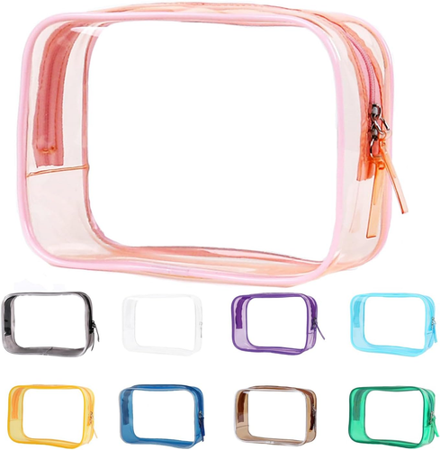 Travel Toiletry Bag Organizer Cosmetic Makeup Women Pouch Clear Bag TSA Approved
