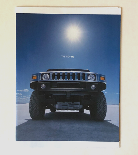 Folleto de ventas H2 Hummer 2003 póster grande especificaciones características vintage - Imagen 2 de 6