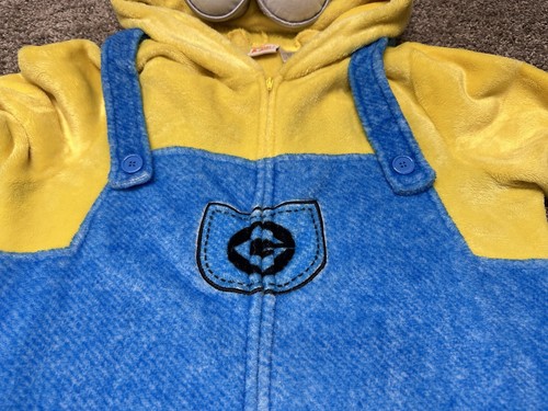 Despicable Me Minions Pajamas Womens Large One Piece Non Footed Hood Jump Suit - Picture 5 of 9