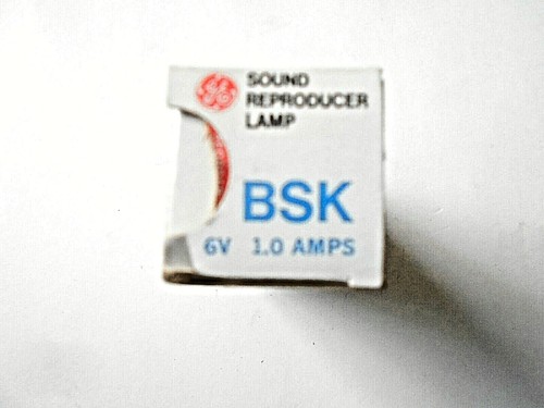 Lámpara Proyector Sonido GE BSK, 6V, 1.0 Amperios - Imagen 1 de 2