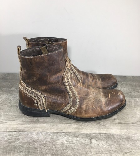 Bedstu Bed|Stu Leather Beatle Indie Leather équitation intérieur jambe fermeture éclair hommes bottes 9