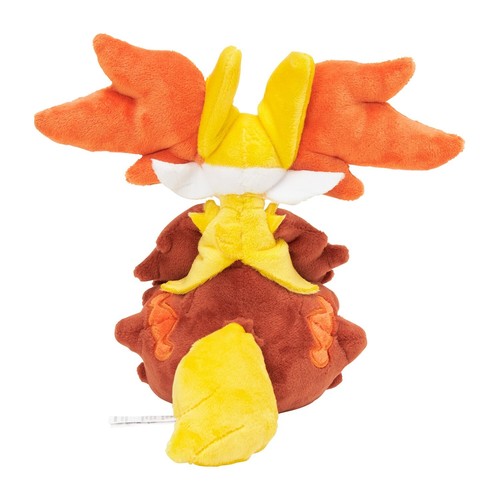 Pokemon Center Fit Plush Doll - 655 Delphox 7in Fire Fox Yellow Kalos JP Go - Picture 4 of 5