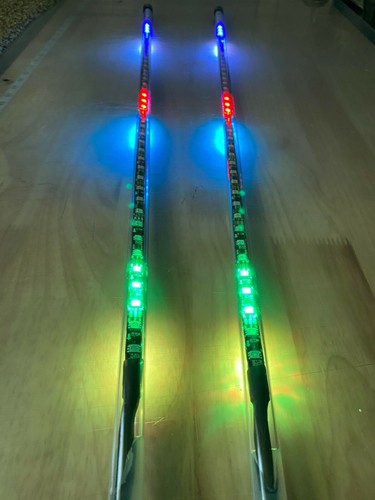 3ft SINGLE stacking/chasing RGB led light whip SXS RZR ATV UTV 4 WHEELER CANAM - Picture 6 of 8