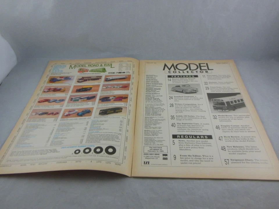 Model Collector February 1993 Russian Military Aircraf, Truck News & Model Buses - Image 2 of 3