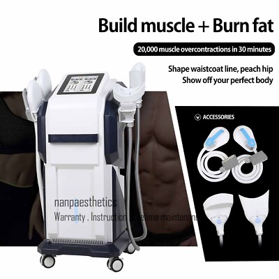 Electromagnetic R-F EMS Body Slim Fat Freezing Cryo Therapy Buttock Spa Machine