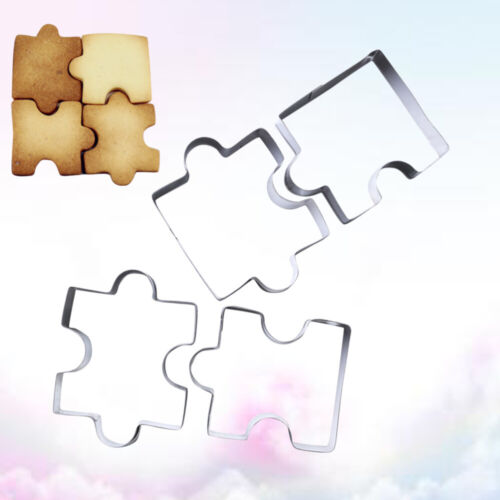 4pcs Stainless Steel Cookie Biscuit Set DIY Baking Mold Mould cake