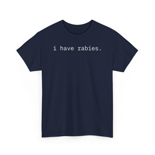 Camiseta 'I Have Rabies' Divertida Gráfica Unisex Camiseta Algodón, Ropa Informal - Imagen 26 de 37