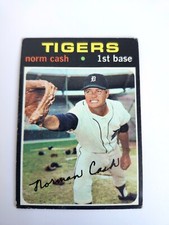 1971 Topps - Norm Cash #599. excellent condition