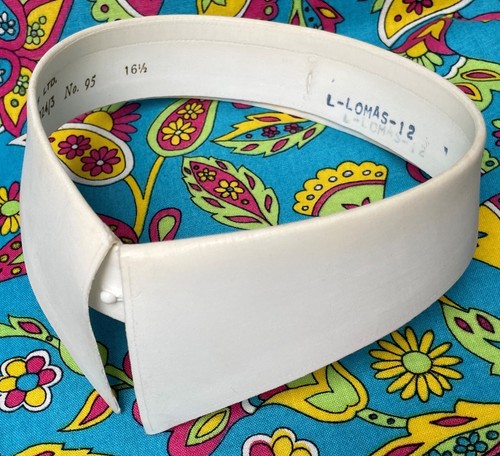 Vintage 1940s collar CC41 size 16.5 shape 95 detachable starched war time WW2 - Picture 3 of 4