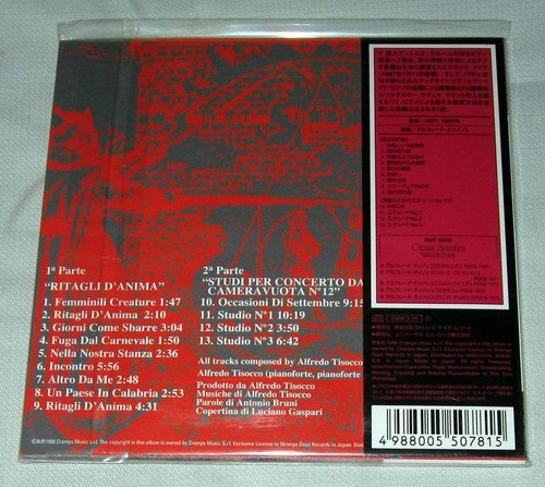 Alfredo Tisocco - Ritagli D'Anima / JAPAN MINI LP CD (2008) NEW - Picture 2 of 2