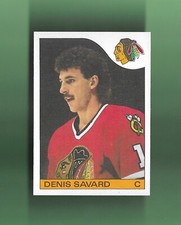 1985-86 Topps Card # 73 DENIS SAVARD CHICAGO BLACK HAWKS SHARP!