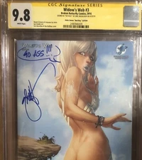 Widow's Web #3 CGC SS 9.8 Jesse James "Bad Boy" Edition SIGNED & REMARKED EBAS
